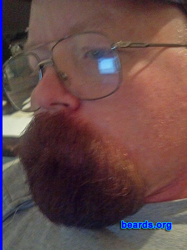 Tom
Bearded since: 1986. I am a dedicated, permanent beard grower.

Comments:
Why did I grow my beard? I hate shaving and I look like I'm twelve without it.

How do I feel about my beard? It's adequate. :.)
Keywords: goatee_mustache