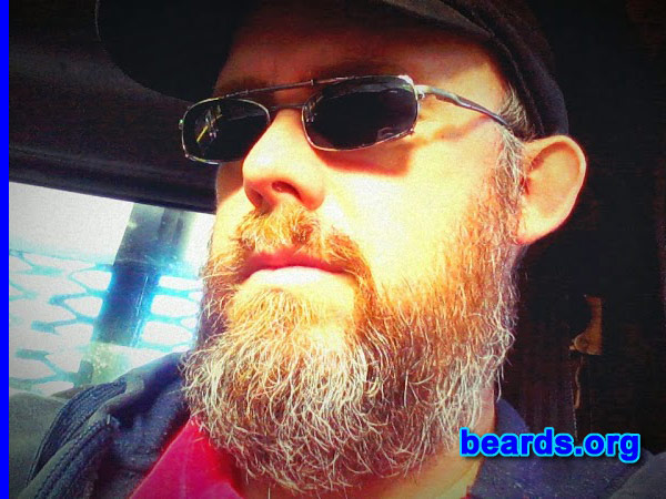 Anthony W.
Bearded since: July 2013. I am an experimental beard grower.

Comments:
Why did I grow a beard? It grew me.

How do I feel about my beard? Love it! Had a trimmer accident recently and had to shave.  Felt like I lost a part of myself. I will never shave again!
Keywords: full_beard