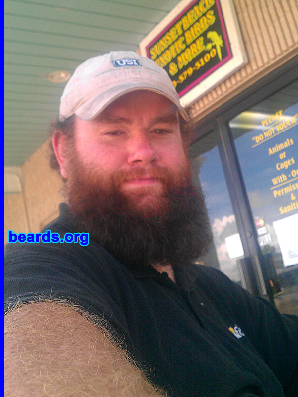 Benny S.
Bearded since: 1999. I am a dedicated, permanent beard grower.

Comments:
I grew my beard because old school bikers all have beards.

How do I feel about my beard? Like a Rasta shakes his dreadlocks for power, or how Samson's power derives from his hair...my beard is that epic.
Keywords: full_beard