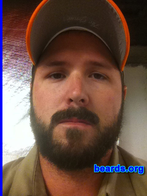 Brandon G.
Bearded since: 2006. I am a dedicated, permanent beard grower.

Comments:
Why did I grow my beard? Grew a beard because I've always thought that they were cool to grow. As far back as I can remember, growing up at age five and six, watching my granddaddy shave, I was fascinated by that and told myself that one day I'll be shaving and growing beards.  So the look and the thought of a young boy brought me to growing a beard.  It was just natural to me, I guess.  I had to have one.

How do I feel about my beard? I love it I couldn't see myself without one. I guess I would feel naked without one.  It's like leaving your wallet at the house our not wearing your wedding ring.  It would just feel not right to me not to have one.

Whether it's short in the spring and summer or thick in the fall and winter, I love my beard. I couldn't talk more about it. I love shaping it up, combing it, brushing it. I just love the feel of it and my wife loves it, too.  So that's a plus for me!
Keywords: full_beard