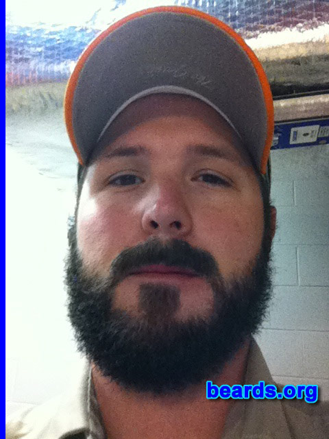 Brandon G.
Bearded since: 2006. I am a dedicated, permanent beard grower.

Comments:
Why did I grow my beard? Grew a beard because I've always thought that they were cool to grow. As far back as I can remember, growing up at age five and six, watching my granddaddy shave, I was fascinated by that and told myself that one day I'll be shaving and growing beards.  So the look and the thought of a young boy brought me to growing a beard.  It was just natural to me, I guess.  I had to have one.

How do I feel about my beard? I love it I couldn't see myself without one. I guess I would feel naked without one.  It's like leaving your wallet at the house our not wearing your wedding ring.  It would just feel not right to me not to have one.

Whether it's short in the spring and summer or thick in the fall and winter, I love my beard. I couldn't talk more about it. I love shaping it up, combing it, brushing it. I just love the feel of it and my wife loves it, too.  So that's a plus for me!
Keywords: full_beard