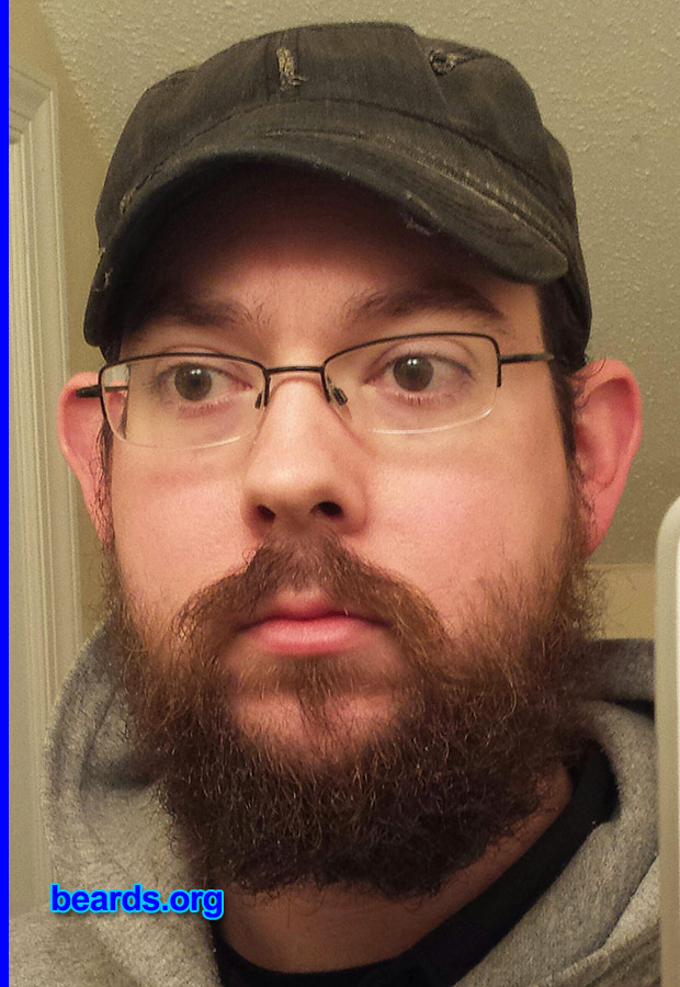 David
Bearded since: September 2013. I am a dedicated, permanent beard grower.

Comments:
Why did I grow my beard? I always have facial hair but decided back in September to go all out and have more than just scruff!

How do I feel about my beard? I love my beard though I do wish it grew thicker on my cheeks and under my lip as those areas still get cold. Haha.
Keywords: full_beard