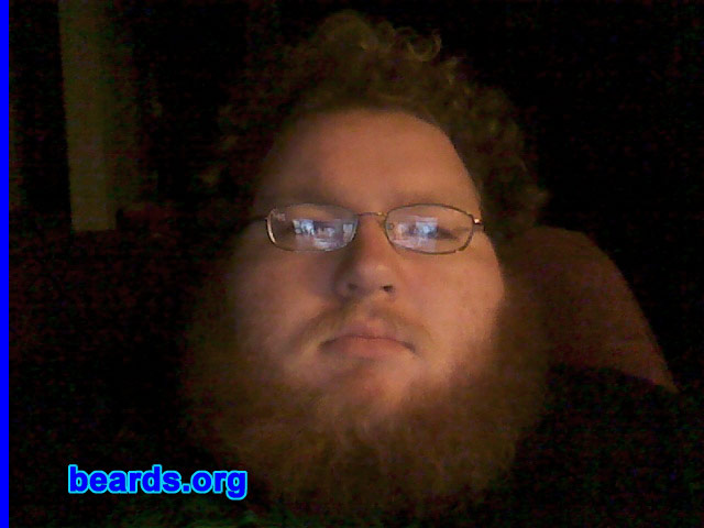 Jay B.
Bearded since: September 2008.  I am an occasional or seasonal beard grower.

Comments:
I grew my beard just because I could and I like it.

How do I feel about my beard?  I like my beard.  I think it's cool that I can grow one so thick and long and I'm only twenty.
Keywords: full_beard