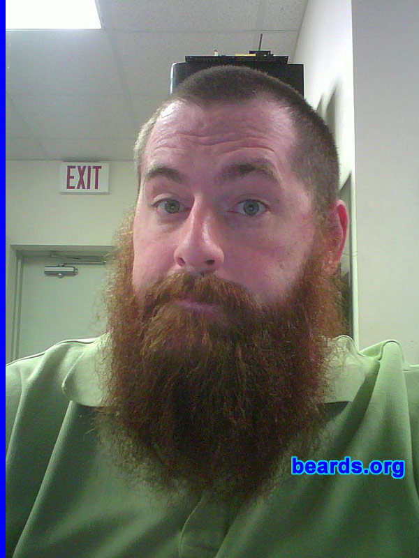 Jeremiah H.
Bearded since: 2009.  I am an occasional or seasonal beard grower.

Comments:
I grew my beard because I was sick of shaving and have always had facial hair, just not really a beard.

How do I feel about my beard? Love it and it makes me wonder why I waited so long to grow one!
Keywords: full_beard