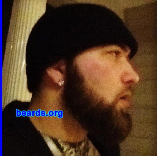 Jon
Bearded since: 2010. I am a dedicated, permanent beard grower.

Comments:
In late 2010, the girl I was dating saw an old Facebook picture when I "experimented" growing a full beard years before and said it looked real good and I should do it again. So I made it thicker (before I always did the "chin strap" facial hair style) but kept the beard trimmed low. I decided to let it grow out as participation in No Shave November (Movember)of 2011 and have been letting it grow since.

How do I feel about my beard? I love it and have received nothing but positive feedback  And women love it.  Haha.
Keywords: full_beard