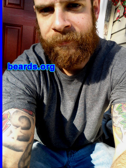 Jason
Bearded since: October 2012. I am an experimental beard grower.

Comments:
Why did I grow my beard? Because it is awesome. I feel sorry for men who can't grow their beards because of job, wife, or any reason. I say screw everyone else I'm going to grow a sweet beard.

How do I feel about my beard? Good. I will feel better when it's about six inches long.
Keywords: full_beard