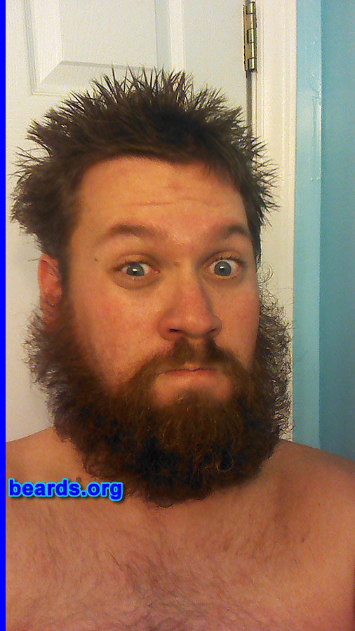 Josh
Bearded since: 2013. I am a dedicated, permanent beard grower.

Comments:
Why did I grow my beard? Tired of shaving, plus Duck Dynasty inspired me.

How do I feel about my beard? It's pretty epic.
Keywords: full_beard