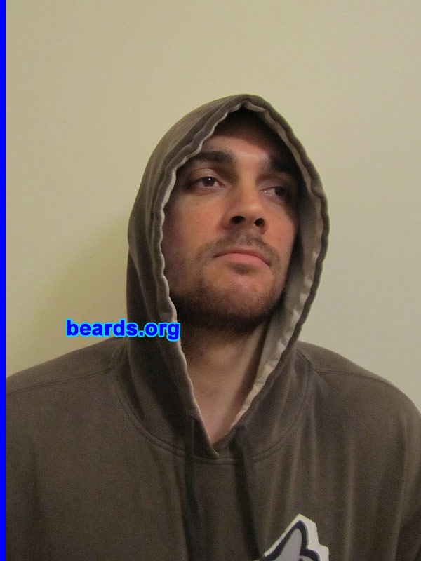 Matty
Bearded since: 2010.  I am an experimental beard grower.

Comments:
I grew my beard because I hate shaving and was on leave for a little over the week from the military.

How do I feel about my beard? I love it and the ladies love it.
Keywords: stubble full_beard