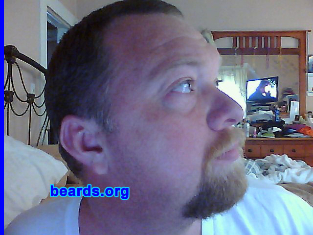 Ron
Bearded since: 1990. I am a dedicated, permanent beard grower.

Comments:
I grew a beard because it looked cool in high school. My wife, whom I dated in high school, liked it as well.

How do I feel about my beard? LOVE it. I'm thinking of growing it a little longer.
Keywords: goatee_mustache