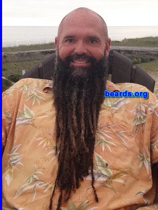 Samuel H.
Bearded since: 2009. I am an experimental beard grower.

Comments:
Why did I grow my beard? My three sons dared me to.

How do I feel about my beard? I love it!
Keywords: full_beard