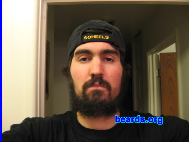 Chris O.
Bearded since: 2008.  I am an experimental beard grower.

Comments:
I grew my beard because I never grew it out before and a winter beard keeps face warm.

How do I feel about my beard?  It does take commitment, but once you have your beard, it is like a reward for not giving in to society saying you have to shave. For me it says one word, "testosterone".
Keywords: full_beard