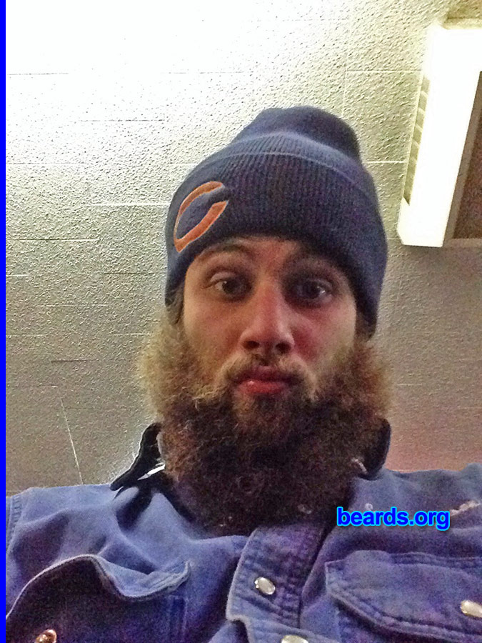 Corey
Bearded since: 2013. I am an occasional or seasonal beard grower.

Comments:
Why did I grow my beard? Working in the North Dakota oil field, I felt the need to have one.

How do I feel about my beard? I absolutely love it! 
Keywords: full_beard