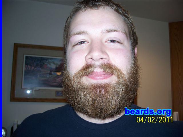 Eric
Bearded since: 2009. I am a dedicated, permanent beard grower.

Comments:
I grew my beard because all great men who've been revered had facial hair from ear to ear.

How do I feel about my beard? I love my beard. It suits my personality.
Keywords: full_beard