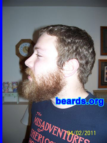 Eric
Bearded since: 2009. I am a dedicated, permanent beard grower.

Comments:
I grew my beard because all great men who've been revered had facial hair from ear to ear.

How do I feel about my beard? I love my beard. It suits my personality.
Keywords: full_beard