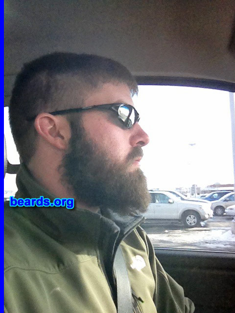 Josh
Bearded since: 2012. I am a dedicated, permanent beard grower.

Comments:
Why did I grow my bear? North Dakota winter and out of the military, so no need to shave anymore.

How do I feel about my beard? Just getting started. Growing it for about four or five months.
Keywords: full_beard