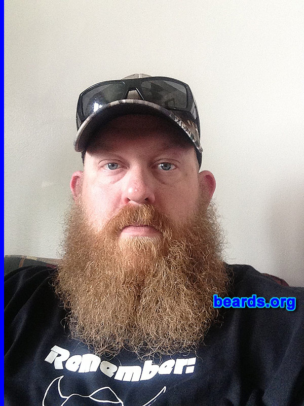Kevin
Bearded since: 2012. I am a dedicated, permanent beard grower.

Comments:
Why did I grow my beard/ Just wanted one!

How do I feel about my beard? Love it and am planning on a ZZ Top style.  I hope.
Keywords: full_beard