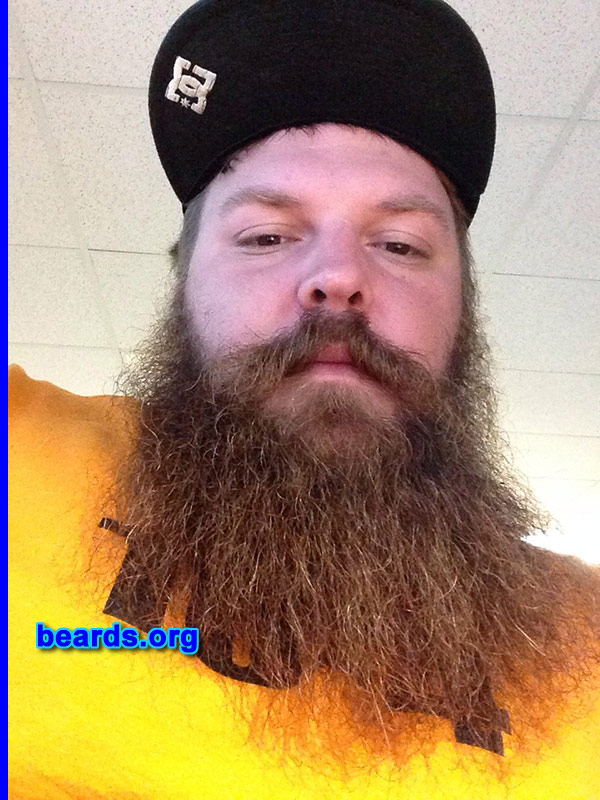 Travis
Bearded since: 2002. I am a dedicated, permanent beard grower.

Comments:
Why did I grow my beard?  Because I'm a man.

How do I feel about my beard? It's awesome. 
Keywords: full_beard
