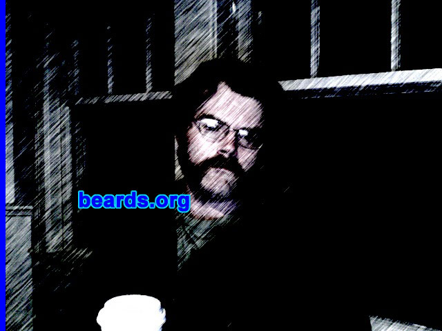 Brendan
Bearded since: 1989.  I am a dedicated, permanent beard grower.

Comments:
I grew my beard for aesthetics. I've almost always had a beard of some kind, be it goatee, mutton chops, or full. Right now I'm doing the "Friendly Mutton Chops".

How do I feel about my beard? Overall I like it, though the increasing amount of white in it kind of bums me out.
Keywords: mutton_chops