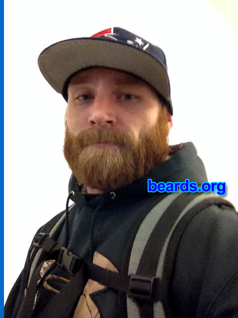 Chris H.
Bearded since: 2012. I am a dedicated, permanent beard grower.

Comments:
I started growing a beard because my father and grandfather have beards. I've always wanted to grow a full beard, although I have always had facial hair i.e. goatee, chin strap. But I struggled with the 'stache. I tried to grow a full beard every Christmas, but couldn't commit. Now that I have it, I will grow to its full potential.

How do I feel about my beard? I am very happy with the results this time around. The only complaint I could have is that it doesn't grow fast enough.
Keywords: full_beard