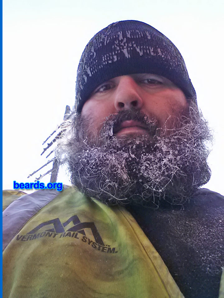 Christian S.
Bearded since: 2012. I am a dedicated, permanent beard grower.

Comments:
Why did I grow my beard? I work outside on the railroad.

How do I feel about my beard? Pretty good.
Keywords: full_beard