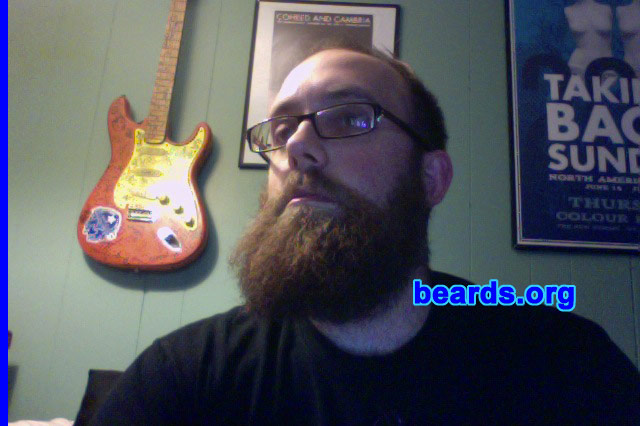 Joe B.
Bearded since: 2006. I am a dedicated, permanent beard grower.

Comments
I grew my beard initially, because it was metal. Now it's just a way of life. Also, I hate shaving.  So it's much easier to let it grow naturally.

How do I feel about my beard? I feel proud of this beard. It has done me well. I spent a little more time grooming and shaping than usual. I will soon trim it down and start over again. It will be sad to see it go, but I look forward to growing it again and becoming a more experienced beard grower.
Keywords: full_beard