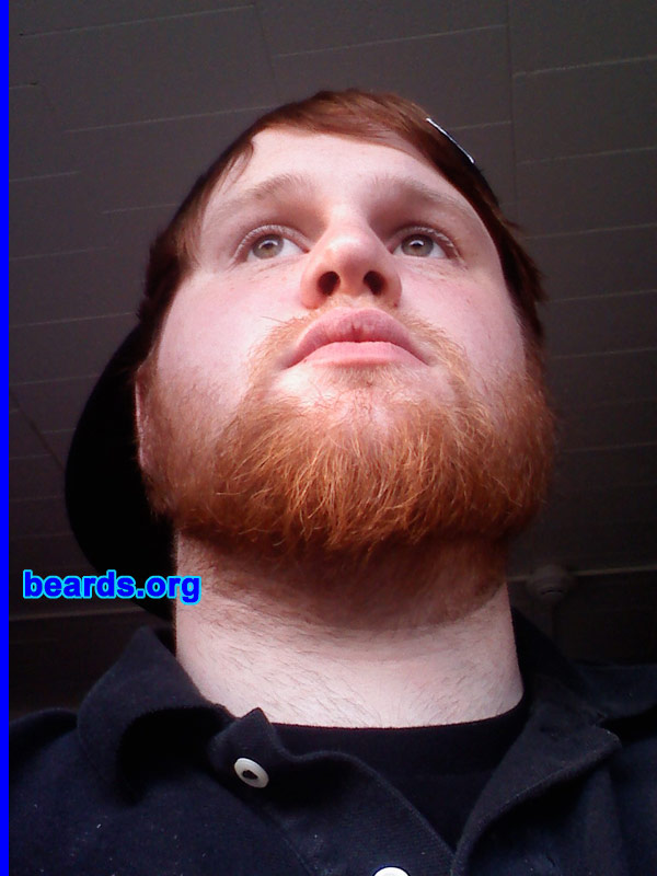 Aaron K.
Bearded since: 2005.  I am a dedicated, permanent beard grower.

Comments:
I grew my beard because beards are awesome and manly.

How do I feel about my beard?  It is a part of me. I would feel lost or naked without it.
Keywords: full_beard