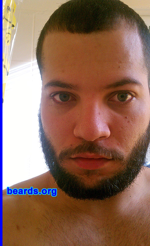 Anthony R.
Bearded since: 2012. I am an experimental beard grower.

Comments:
I grew my beard because I am single and always wanted to do it.

How do I feel about my beard? I like that I tried it but it's getting messy. If I could find away to comb it better so it can stay down I might grow it longer.
Keywords: full_beard