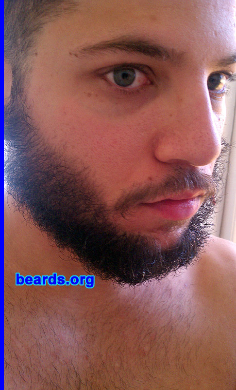 Anthony R.
Bearded since: 2012. I am an experimental beard grower.

Comments:
I grew my beard because I am single and always wanted to do it.

How do I feel about my beard? I like that I tried it but it's getting messy. If I could find away to comb it better so it can stay down I might grow it longer.
Keywords: full_beard