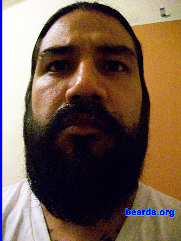 Byron
Bearded since: 2011. I am a dedicated, permanent beard grower.

Comments:
Why did I grow my beard? Always had a beard.  Just recently decided to see how far I could take it and have NO intentions of stopping.

How do I feel about my beard? It defines me.
Keywords: full_beard