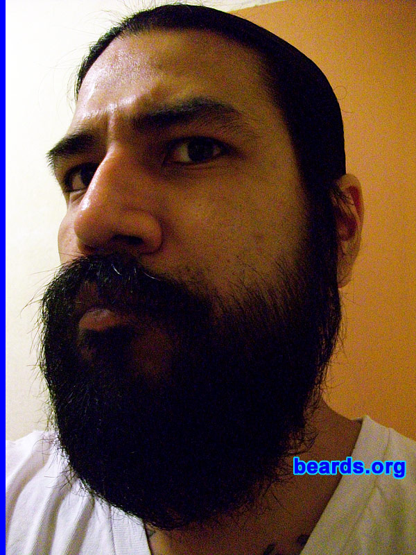 Byron
Bearded since: 2011. I am a dedicated, permanent beard grower.

Comments:
Why did I grow my beard? Always had a beard.  Just recently decided to see how far I could take it and have NO intentions of stopping.

How do I feel about my beard? It defines me.
Keywords: full_beard