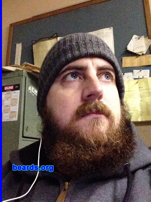 Brad N.
Bearded since: 2010. I am a dedicated, permanent beard grower.

Comments:
Why did I grow my beard? A bet turned into a love for my beard.

How do I feel about my beard? I love it and treat it as my own child.
Keywords: full_beard
