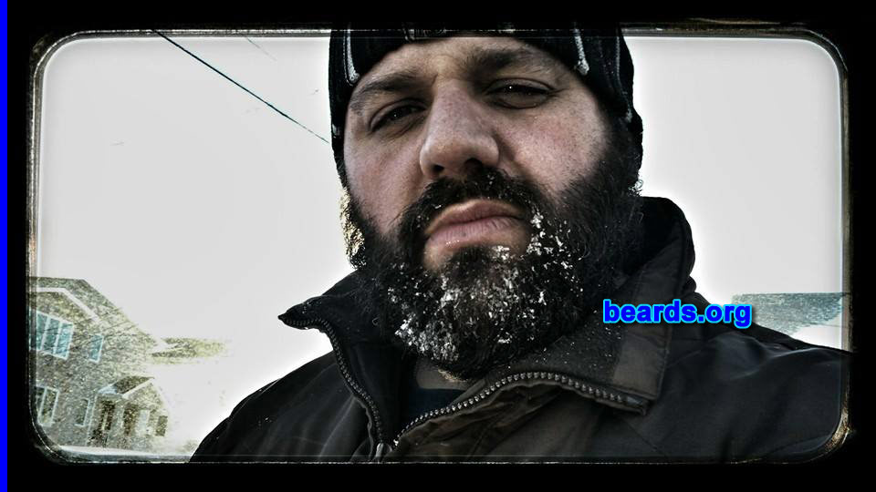 Chris
Bearded since: 2013. I am an occasional or seasonal beard grower.

Comments:
I've always had a goatee and decided to expand it to a beard. That and my five-year-old daughter encouraged me to look like Santa.

How do I feel about my beard? I love it. It keeps me warm, even though my wife hates it!
Keywords: full_beard