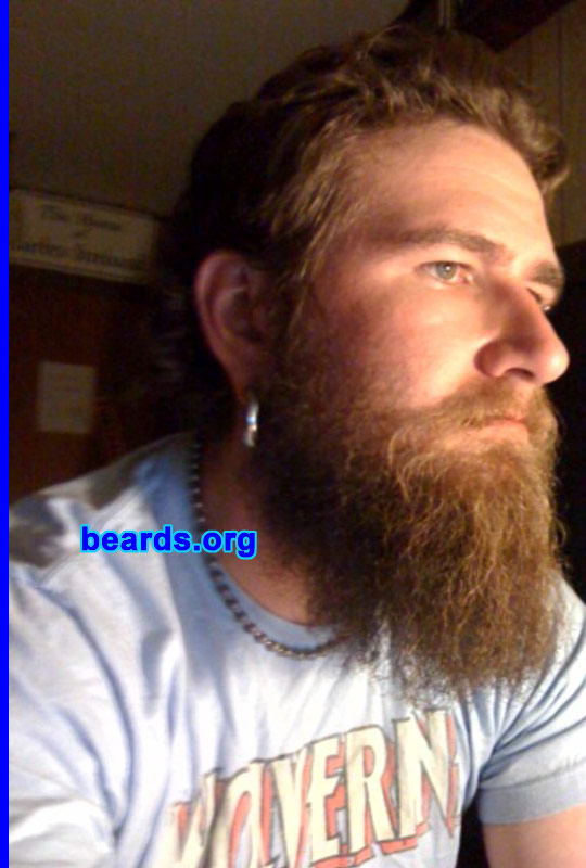 Dan
Bearded since: 2002.  I am a dedicated, permanent beard grower.

Comments:
I grew my beard because I don't like shaving and everyone seems to like my beard. It has been shaved off once every couple of years, but I always bring it back.

How do I feel about my beard?  I love my beard.   Granted, I wish the area under my nose would fill out more.  But I still think I have a great beard.  Soon I will be adding handle bars to the mustache.
Keywords: full_beard