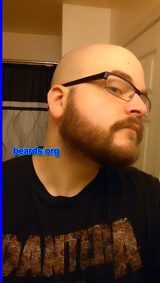 Justin
Bearded since: 2013. I am a dedicated, permanent beard grower.

Comments:
Why did I grow my beard? I've always had a goatee but I felt it was finally time to grow the whole thing.  I'm losing it on my head.  So I might as well grow it on my face!
Keywords: full_beard