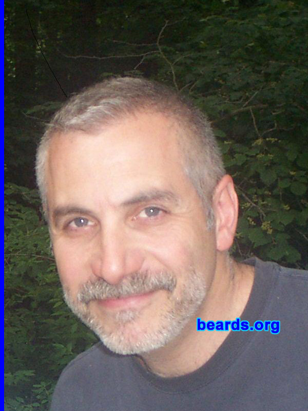 Mike
Bearded since: 1996.  I am a dedicated, permanent beard grower.

Comments:
I grew my beard because I like the manly look.

How do I feel about my beard? I like the way it feels on my face.
Keywords: goatee_mustache