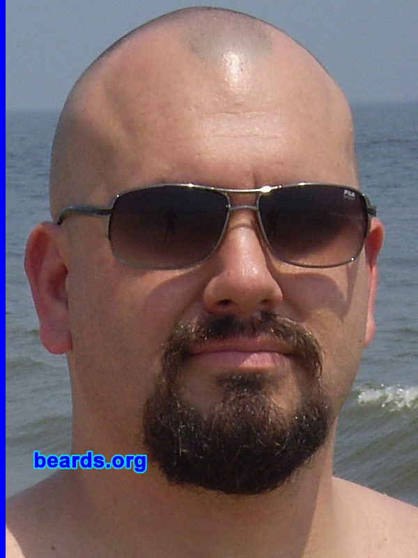 Ryan G.
Bearded since: 2005. I am an occasional or seasonal beard grower.

Comments:
I grew my beard because I lost all the hair on top of my head and needed it somewhere.

How do I feel about my beard? Love it!
Keywords: goatee_mustache