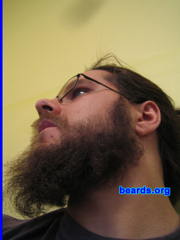 Stas
Bearded since: 2007.  I am a dedicated, permanent beard grower.

Comments:
I experimented in the past with growing one, but never completely grew a whole beard out.  So I decided to grow out a full beard and see how it would go. It went awesome.

How do I feel about my beard?  I feel that my beard is a best friend. We go everywhere together and always are ready to rock out and get into some sort of tomfoolery. It also makes me feel good knowing that it has given others hope that they, too, will one day grow one.
Keywords: full_beard