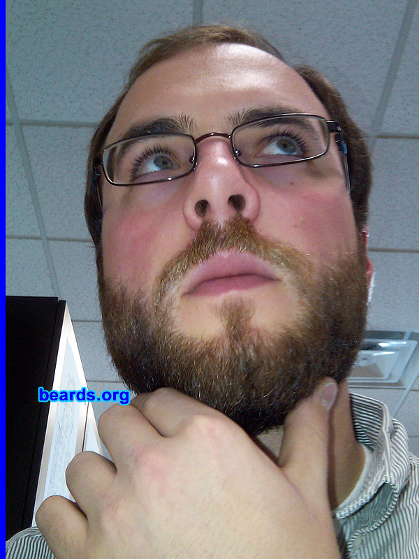 Matt
Bearded since: 2010.  I am an occasional or seasonal beard grower.

Comments:
I grew my beard for no shave November.

How do I feel about my beard? I am proud of the growth and hopeful some spots will fill in.
Keywords: full_beard