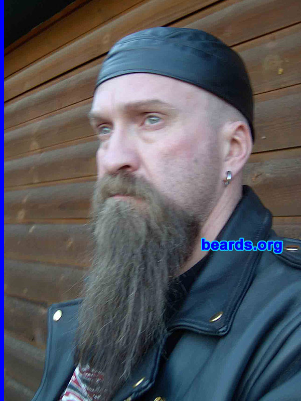 Steve
Bearded since: 1984.  I am a dedicated, permanent beard grower.

Comments:
I grew my beard because I think I look good in a beard and a lot of my family and so-called friends hate my long "T".

How do I feel about my beard?  I LOVE IT...  ANYONE THAT DOES NOT LIKE IT CAN GO TO ####.
Keywords: goatee_mustache