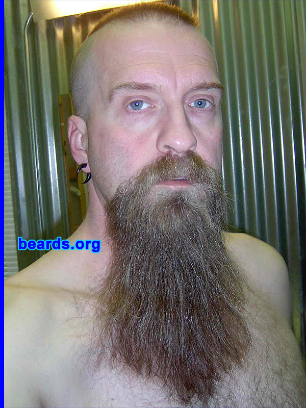 Steve
Bearded since: 1984.  I am a dedicated, permanent beard grower.

Comments:
I grew my beard because I think I look good in a beard and a lot of my family and so-called friends hate my long "T".

How do I feel about my beard?  I LOVE IT...  ANYONE THAT DOES NOT LIKE IT CAN GO TO ####.
Keywords: goatee_mustache