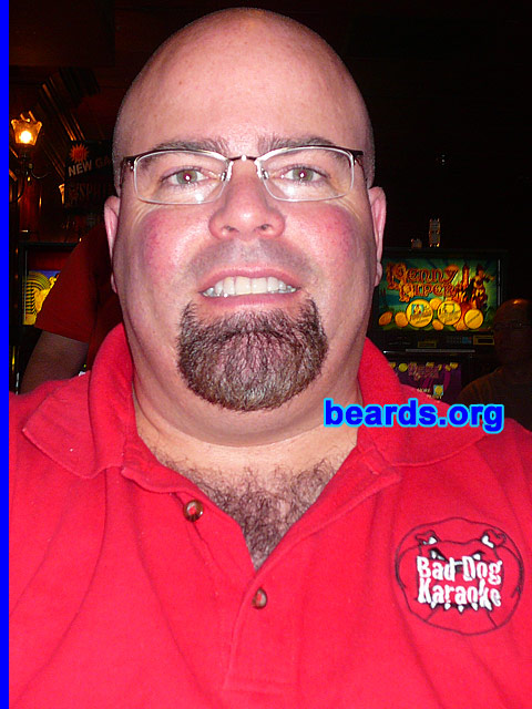 Dennis Keating (aka Bad Dog)
Bearded since: 2003.  I am a dedicated, permanent beard grower.

Comments:
I grew my beard because I'm a professional trumpet player.

How do I feel about my beard?  I love it.  So do the ladies...
Keywords: goatee_only