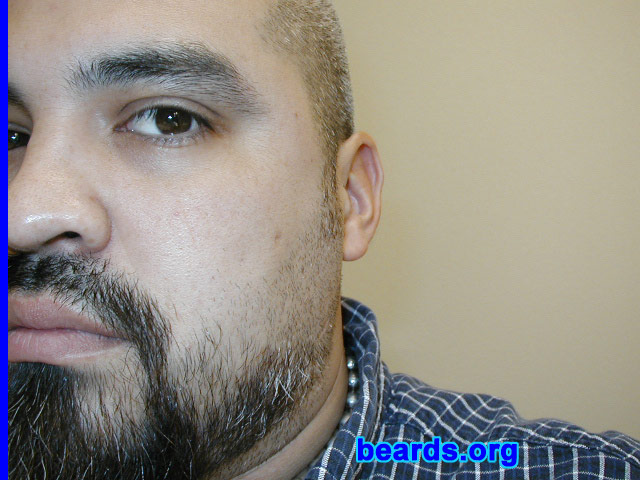 Edward
Bearded since: 1994.  I am a dedicated, permanent beard grower.

Comments:
I grew my beard because I love the way it looks and feels.

I like it.
Keywords: goatee_mustache