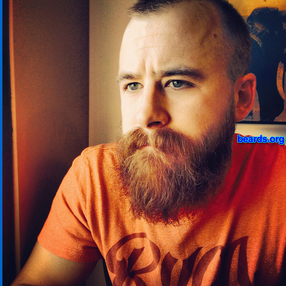 Joshua S.
Bearded since: 2011. I am an occasional or seasonal beard grower.

Comments:
Why did I grow my beard? My wife loves it.

How do I feel about my beard? It's my baby.
Keywords: full_beard