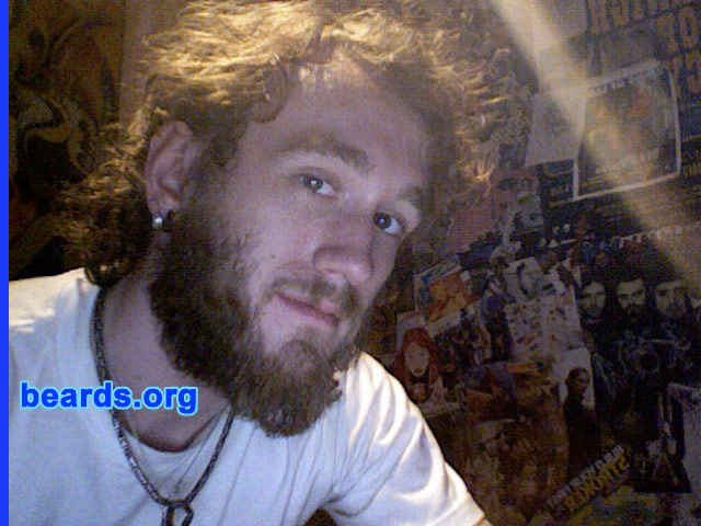 David Cole
Bearded since: 2007.  I am an occasional or seasonal beard grower.

Comments:
I grew my beard because I work fifteen- to twenty-hour shifts six to seven days a week.  I just don't have the motivation to shave when I get home.

How do I feel about my beard?  It sucked at first 'cause it was itchy when it was short.  But now it's full and soft.
Keywords: full_beard