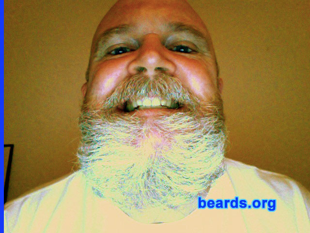 Dean
Bearded since: 1984.  I am a dedicated, permanent beard grower.

Comments:
I grew my beard for the low maintenance.

How do I feel about my beard?  Good design, I miss the reddish-brown color.
Keywords: full_beard