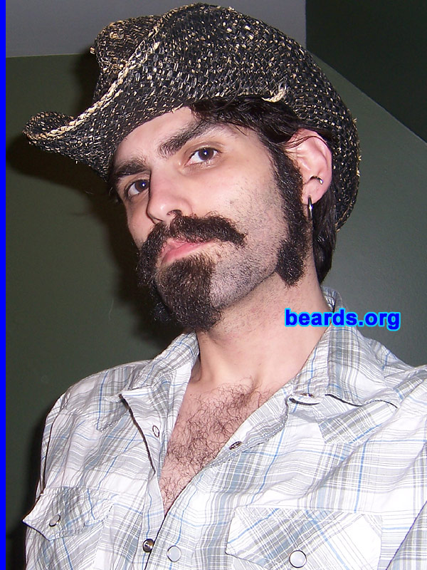 Erik
Bearded since: 2007.  I am an experimental beard grower.

Comments:
I grew my beard so I could shave it into the masterpiece it is today.

How do I feel about my beard?  All beards are beautiful in their own way!
Keywords: goatee_mustache sideburns