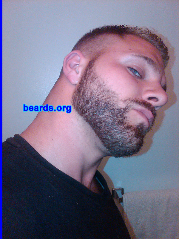 Eric V.
Bearded since: 2007.  I am a dedicated, permanent beard grower.

Comments:
I grew my beard because I liked the way my face looks with a beard. I never shave clean. The lowest I ever have my beard is at a beard trimmer level two. However, I have been growing it out longer lately. Beards are the man thing to do.

How do I feel about my beard? I like the way it grows in and how it looks on me. I feel I wear a beard well. It's pretty thick and has good color to it.
Keywords: full_beard