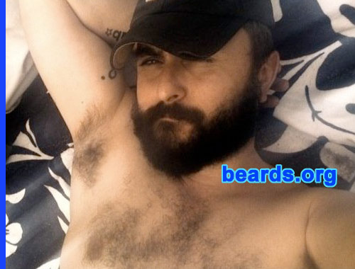 Francesco
Bearded since: 2001.  I am a dedicated, permanent beard grower.

Comments:
I grew my beard because I love it on my face.  It completes it.

How do I feel about my beard?  It's wild.
Keywords: full_beard