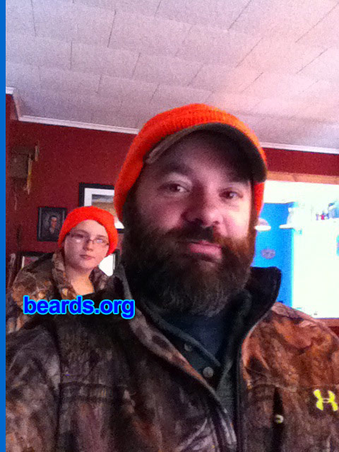 Gary R.
Bearded since: 2013. I am an occasional or seasonal beard grower.

Comments:
Why did I grow my beard? Hunting season.

How do I feel about my beard? Love it.  Keeps me warm; frozen beard, warm face.
Keywords: full_beard