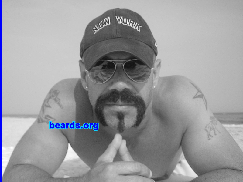 Huck N.
Bearded since:  2002.  I am a dedicated, permanent beard grower.

Comments:
I grew my beard for status.

How do I feel about my beard?  He has a personality all his own.
Keywords: goatee_mustache